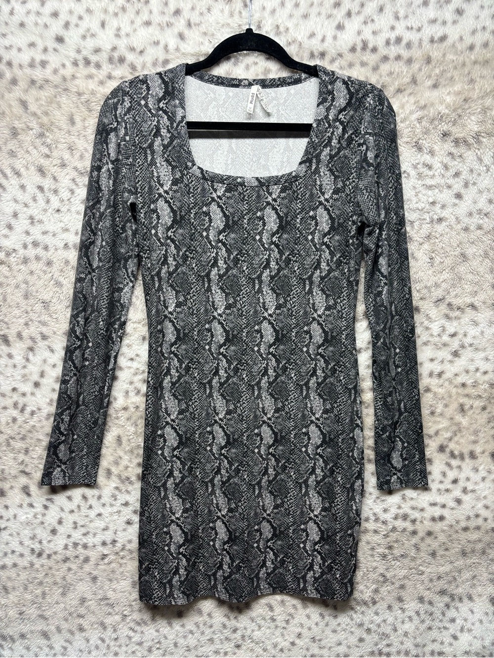 Y2K MUDD SQUARE NECK BODYCON DRESS